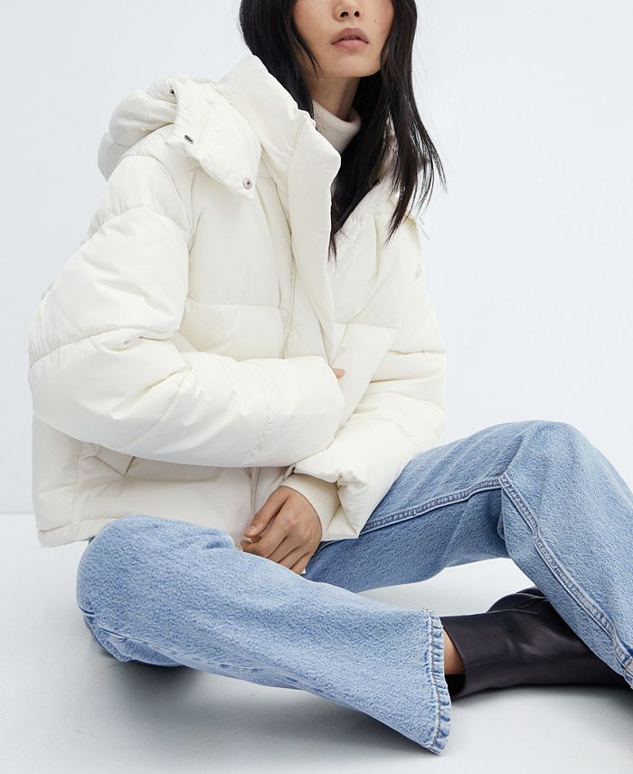 MANGO Women's Short Quilted Anorak Macy's