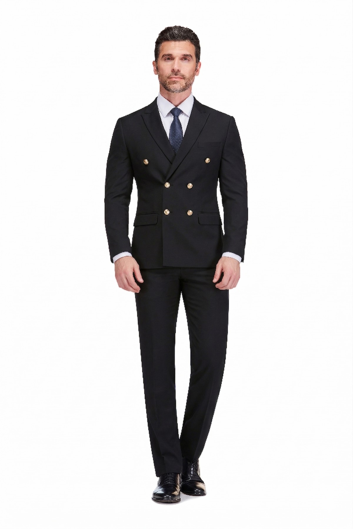 Мужские Gino Vitale Men's Slim Fit 2-Piece Double Breasted Suit — фото 1