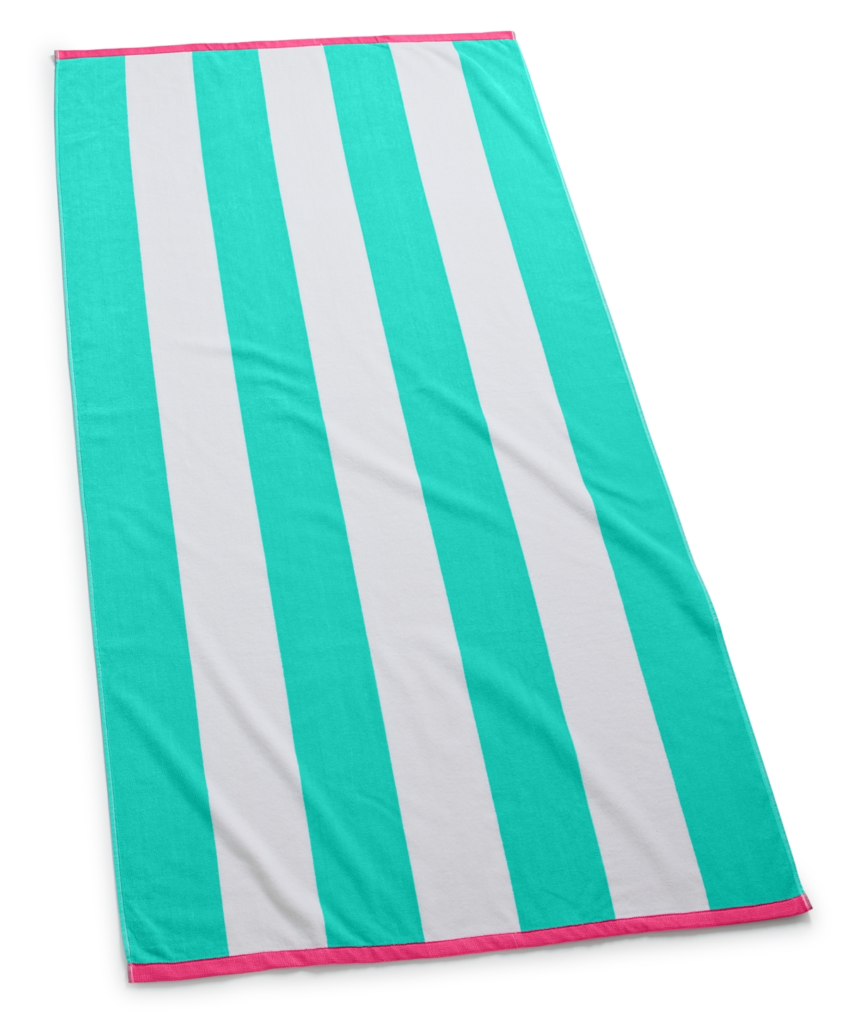 Shop Charter Club Resort Cabana Stripe Beach Towel, Created For Macy's In Fresh Lagoon