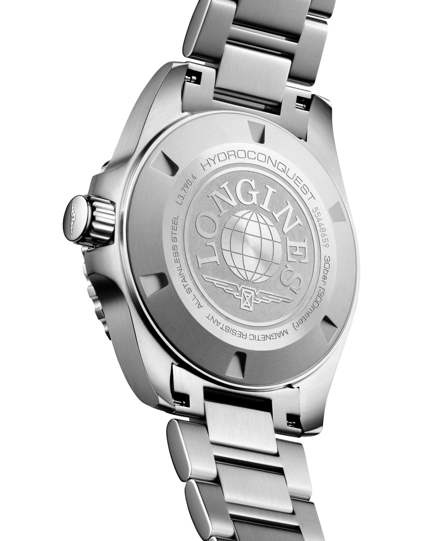 Мужские часы Longines Swiss Automatic HydroConquest Stainless Steel Steel Bracelet Watch 41mm — фото 3