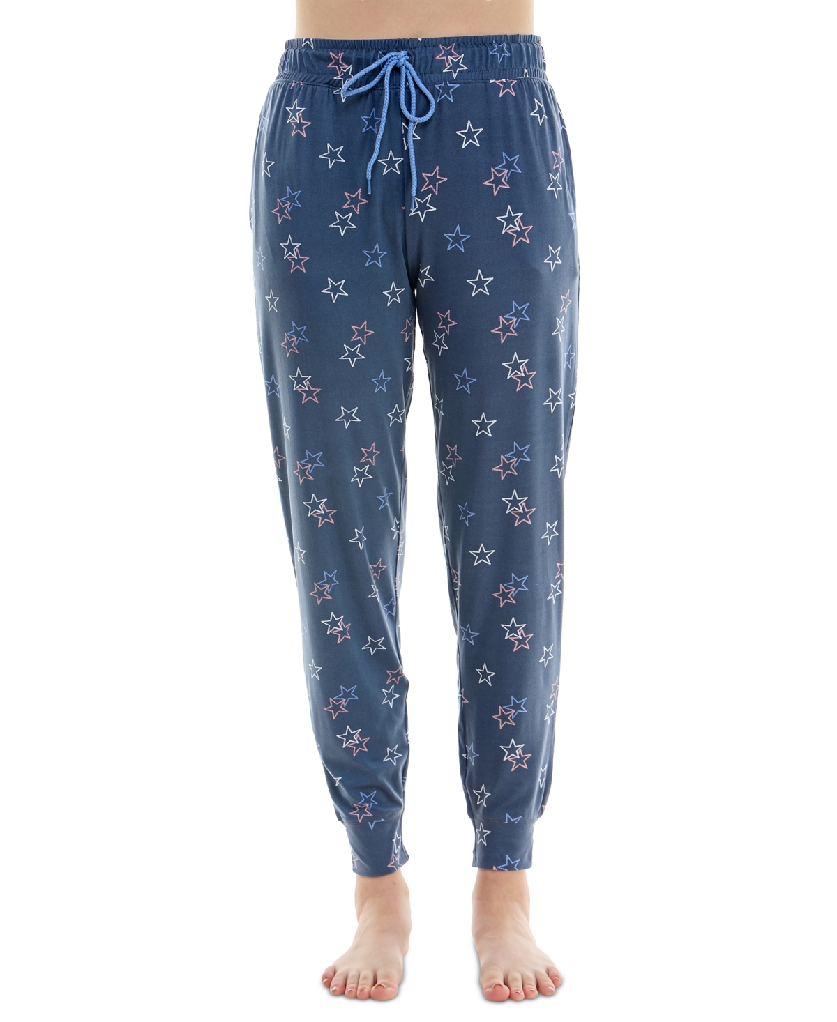 Women's Printed Jogger Pajama Pants - Allie Stars