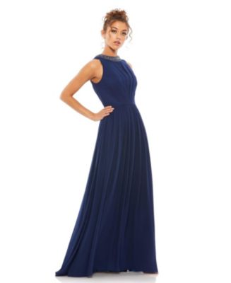 Mac Duggal Ieena 55321 Plunge V-Neck order Pleated Chiffon Gown, 2