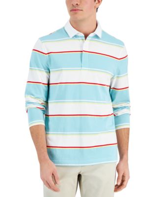 Club Room Men s Striped Long Sleeve Rugby Shirt Created for Macy s Macy s