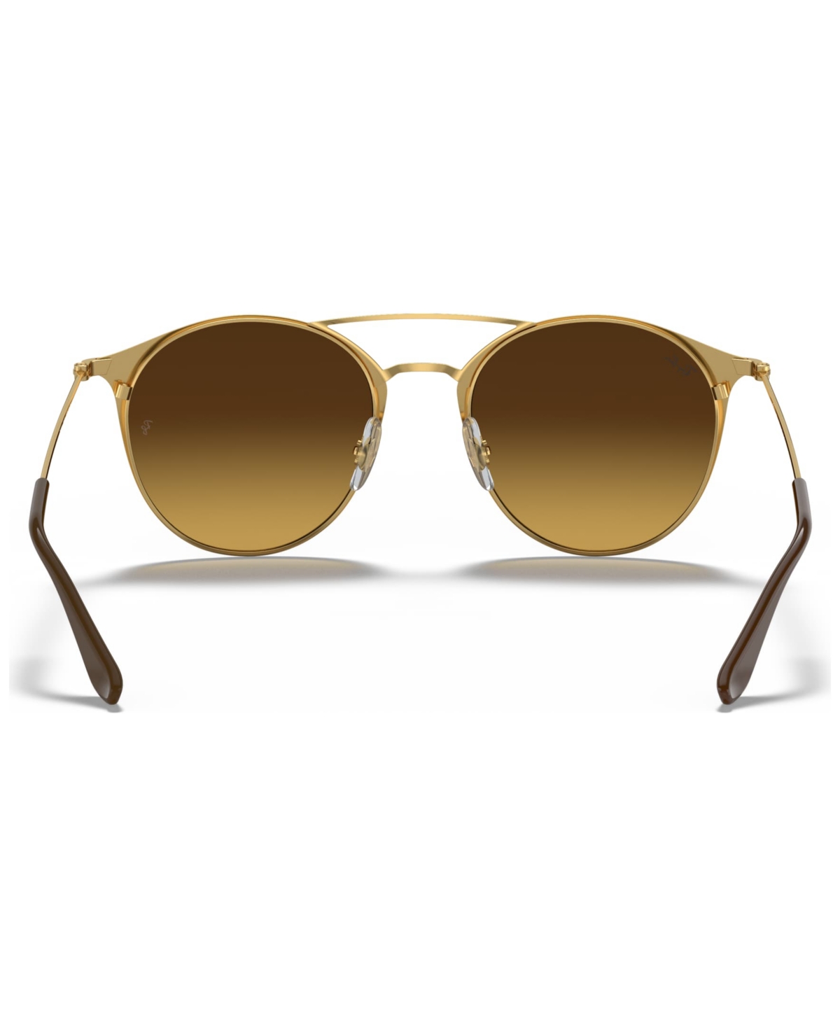 Ray Ban Unisex Rb3546 Sunglasses, Gradient Rb3546l In Brown On Gold