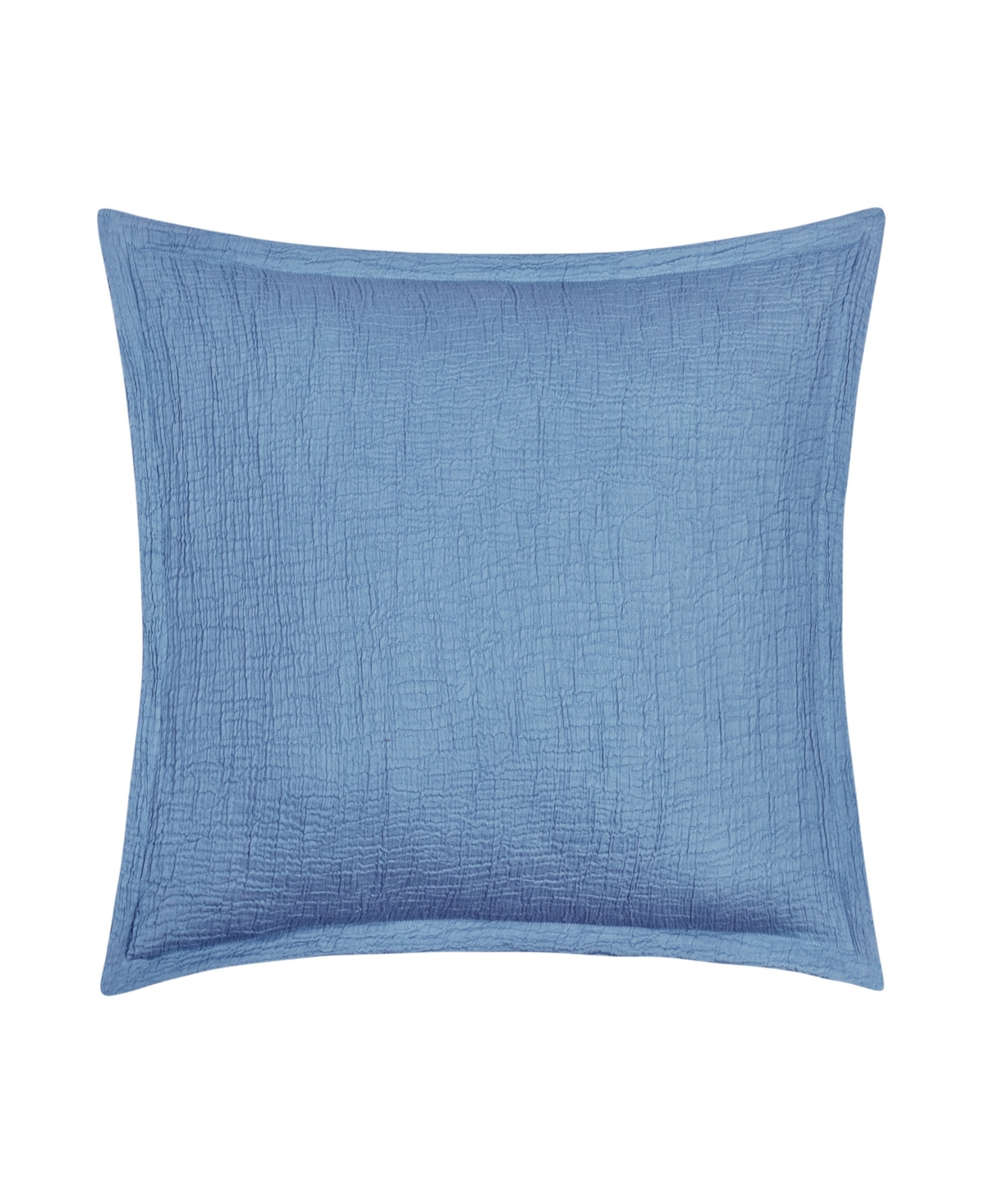 White Sand South Seas Square Decorative Pillow Cover, 20" X 20" In Blue