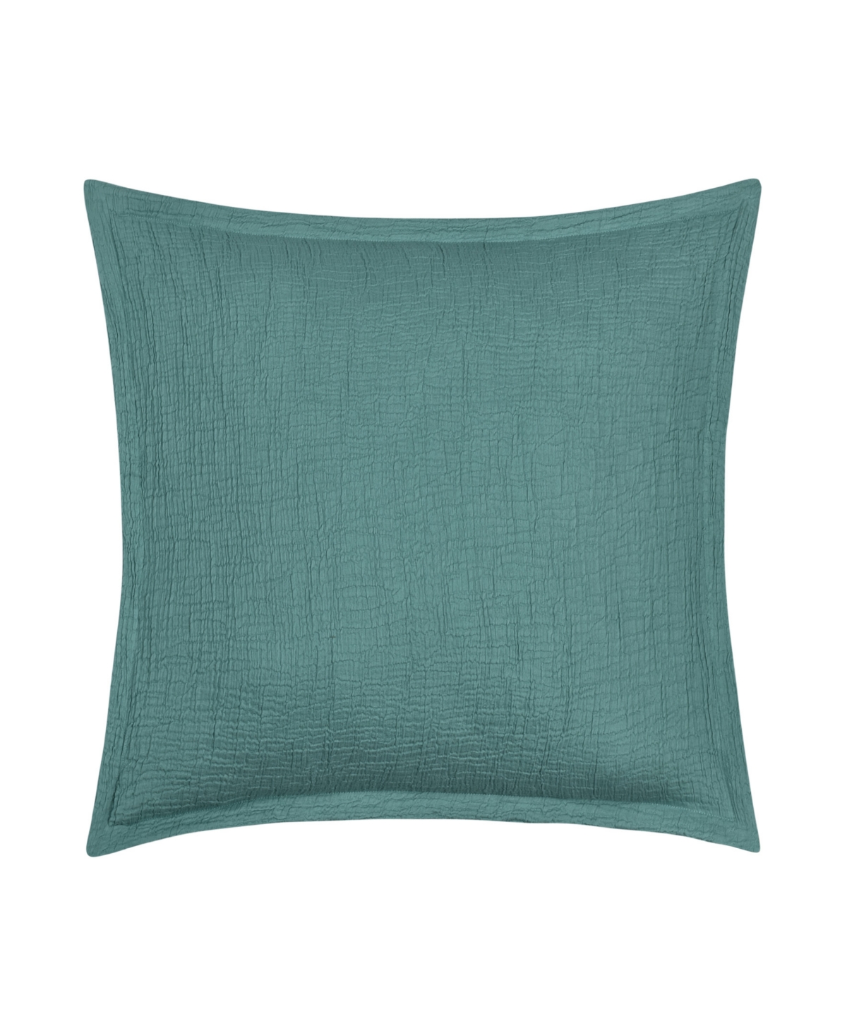 White Sand South Seas Square Decorative Pillow Cover, 20" X 20" In Teal