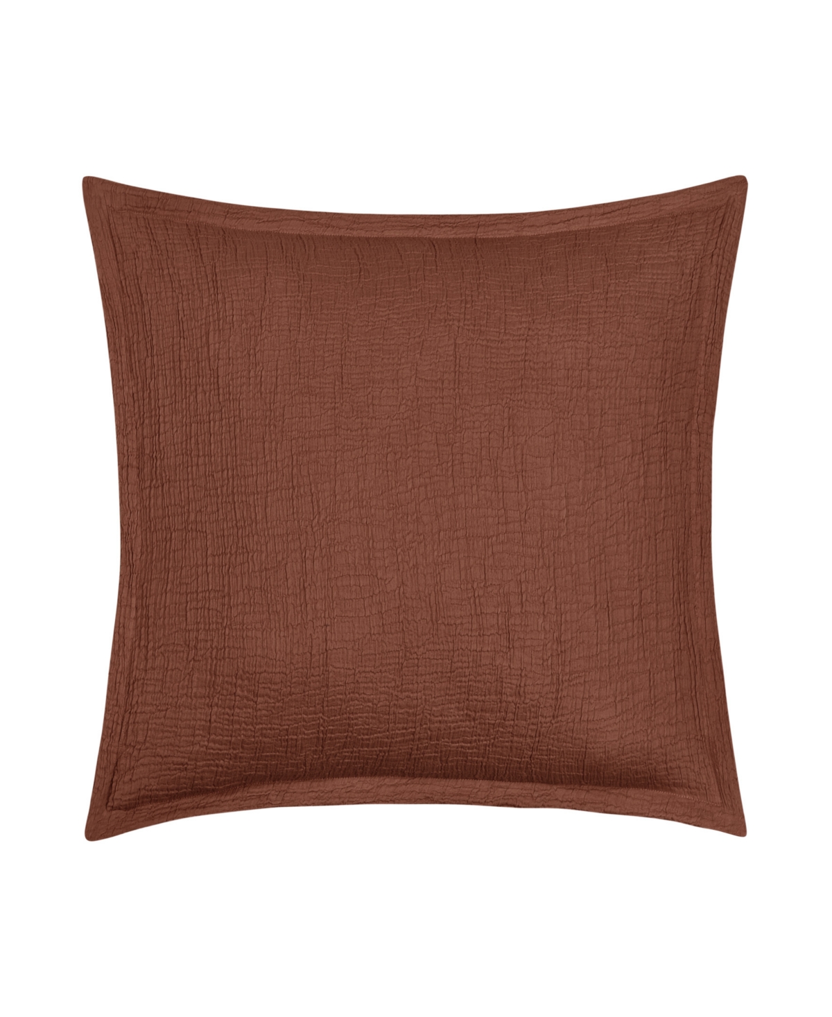 White Sand South Seas Square Decorative Pillow Cover, 20" X 20" In Cinnamon