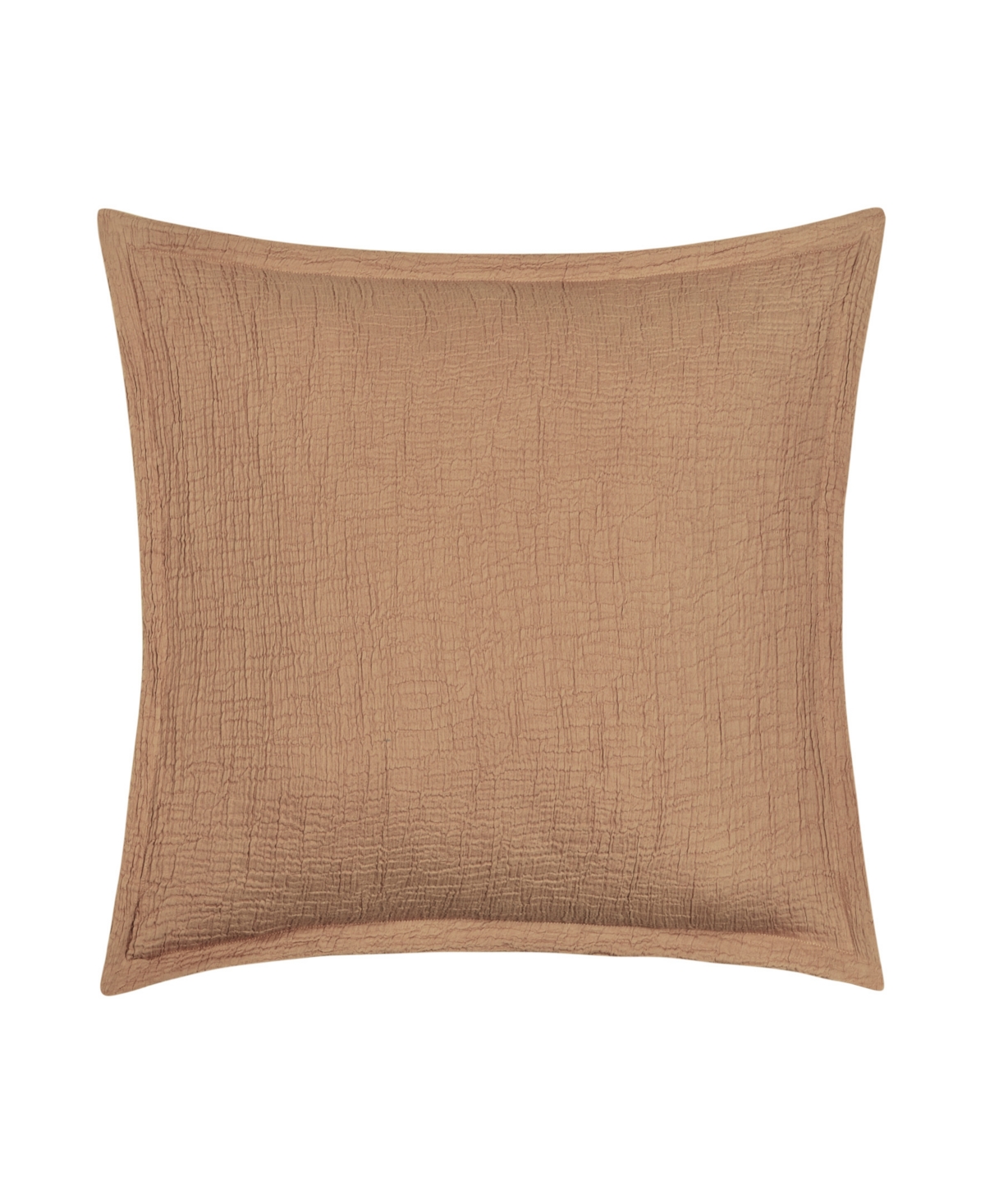 White Sand South Seas Square Decorative Pillow Cover, 20" X 20" In Terracotta