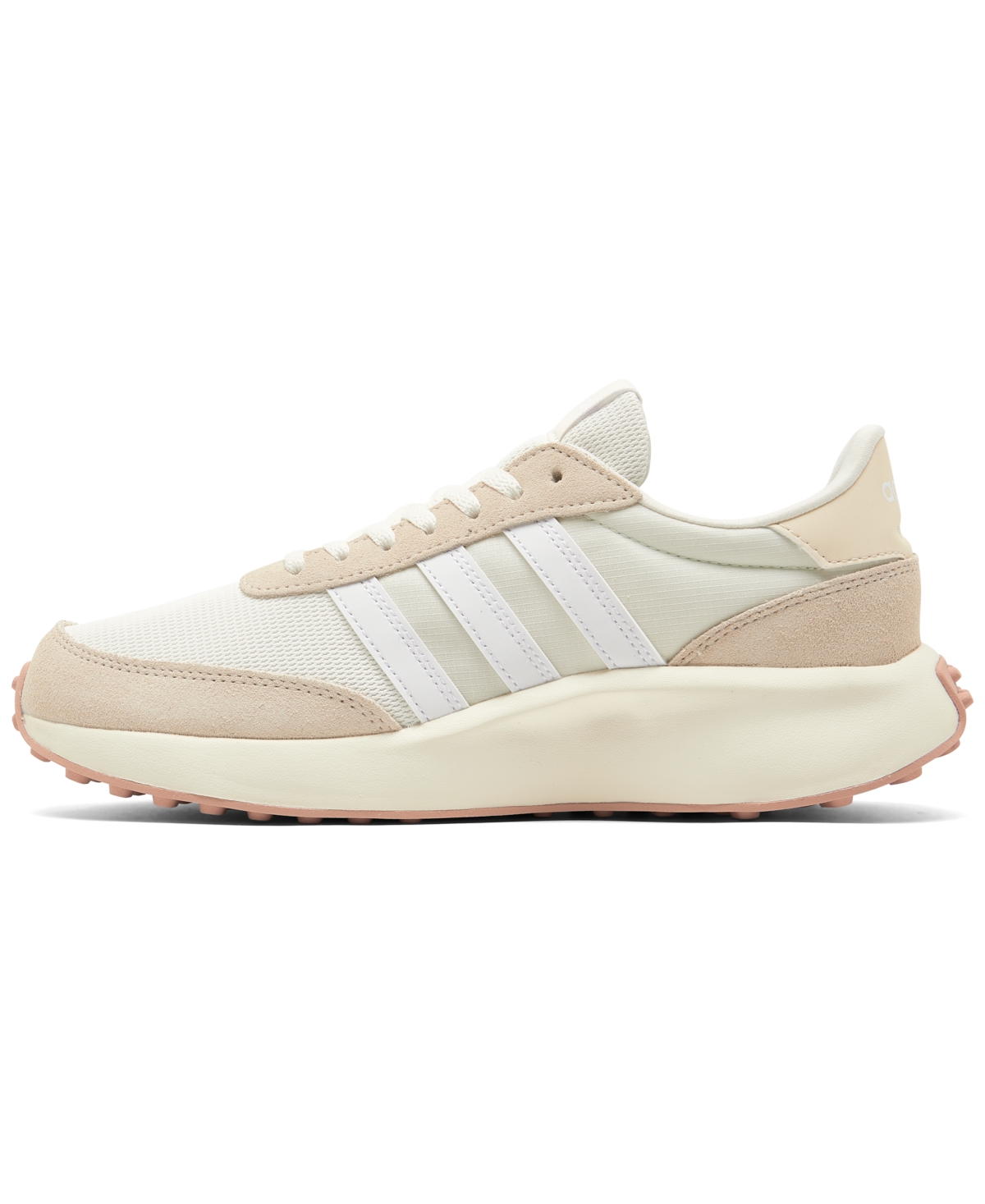 Shop Adidas Originals Women's Run 70s Casual Sneakers From Finish Line In Off White,white