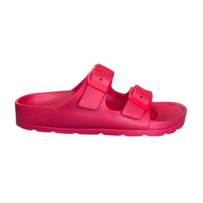 Comfort Slides Double Buckle Adjustable Scooby Flat Sandals