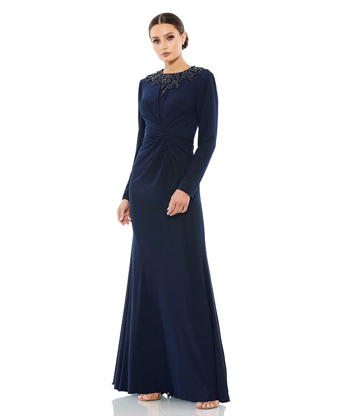 Long sleeve store gown macys