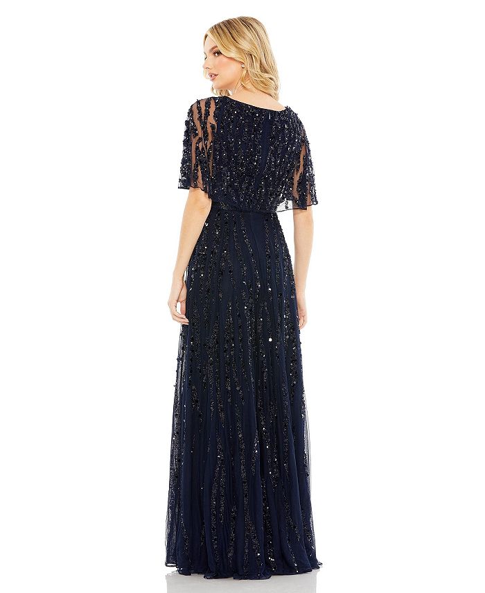 Captivating Elegance: Portia and Scarlett's Embellished V-Neck Dress for Unforgettable Occasions main image 1