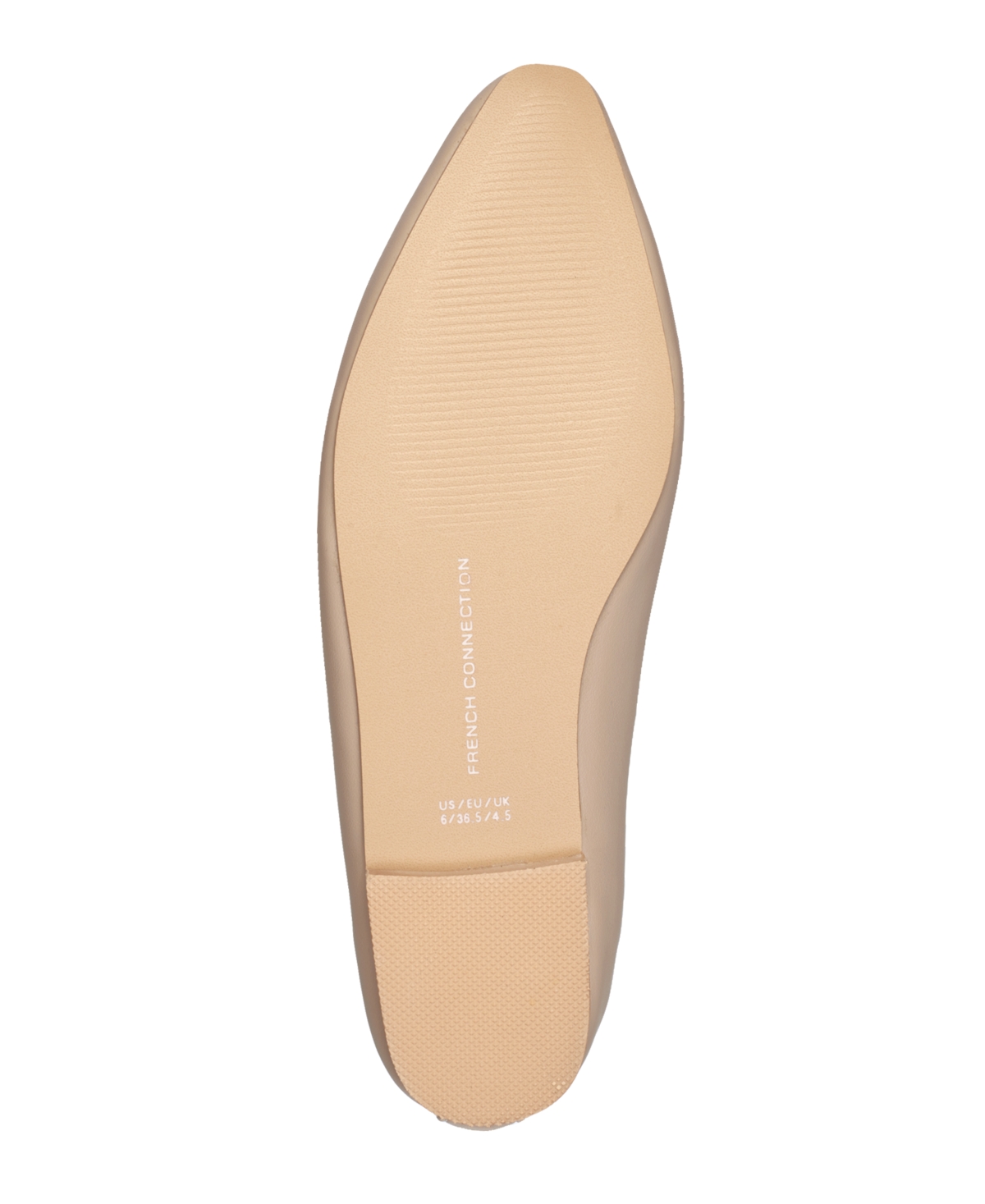 French Connection Women's Emee Closed Toe Slip-On Flats - Cement- Faux Leather