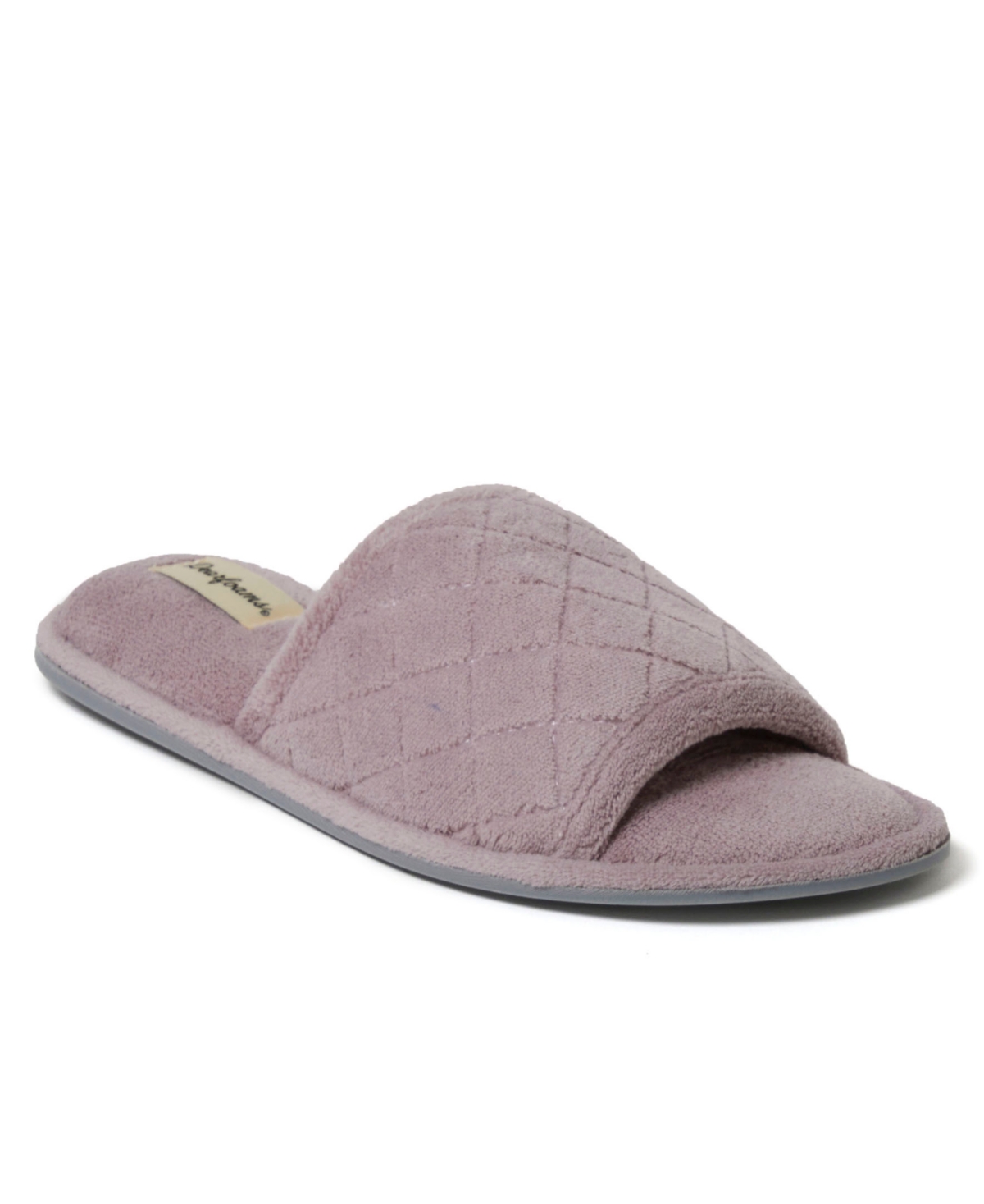 Women's Microfiber Terry Slide Slipper, Online Only - Frosted Plum