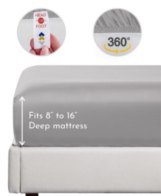 Rayon from Bamboo Soft Silk-Like Cooling Deep Pocket Sheet Set, King