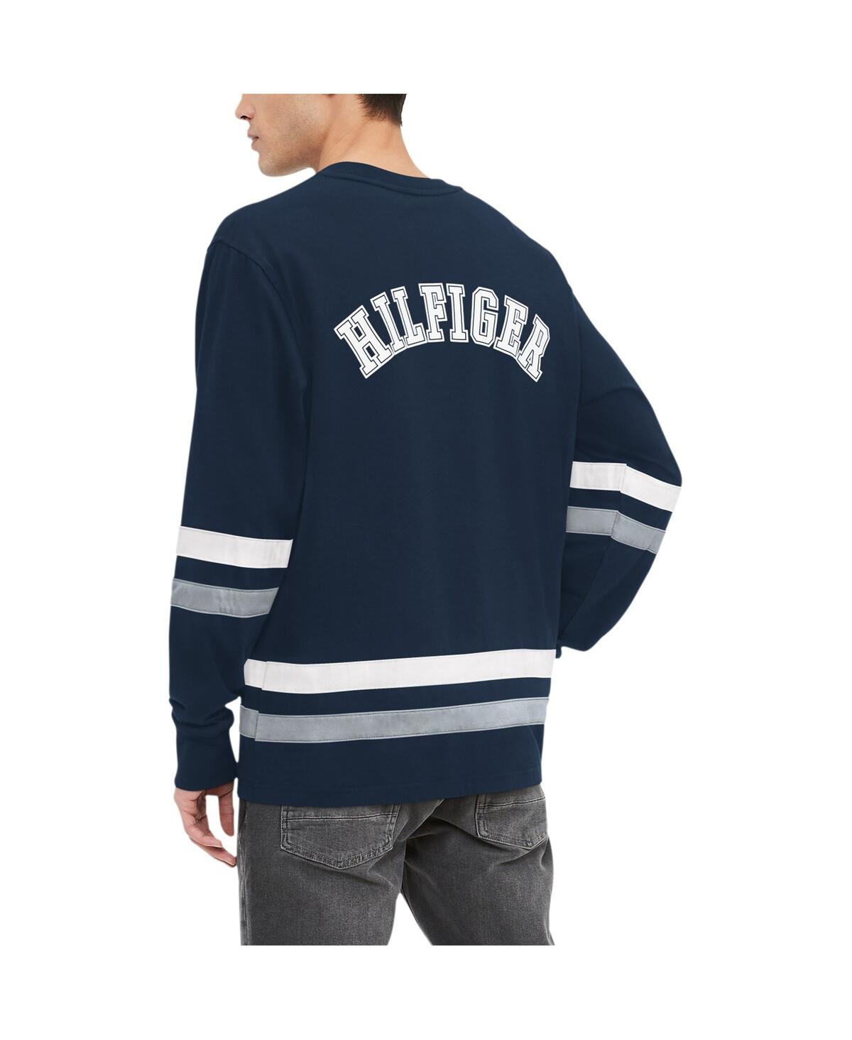 Shop Tommy Hilfiger Men's  Navy Dallas Cowboys Nolan Long Sleeve T-shirt