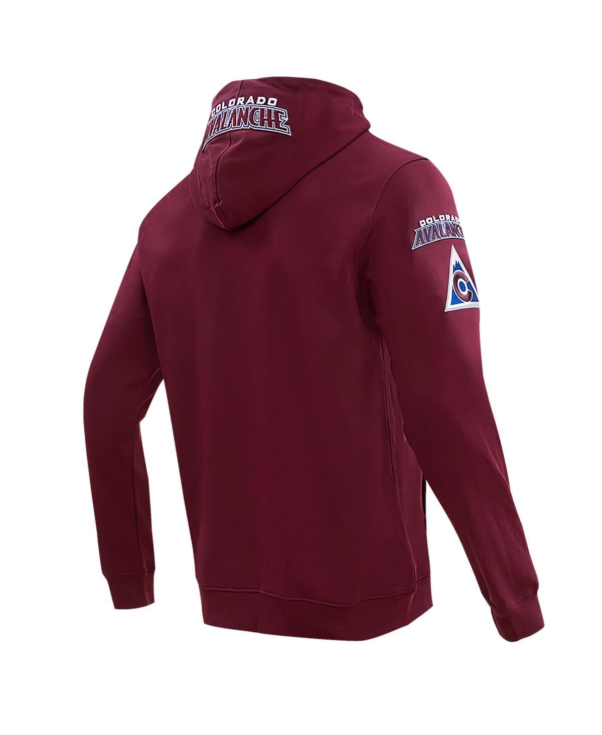 Shop Pro Standard Men's  Burgundy Colorado Avalanche Classic Chenille Full-zip Hoodie Jacket