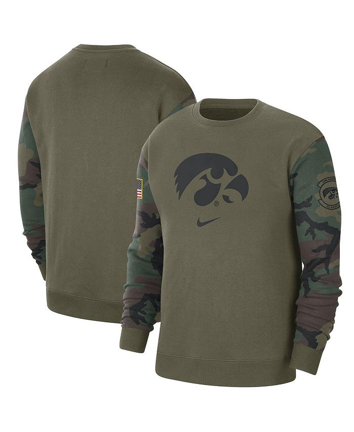 Nike Men s Olive Iowa Hawkeyes Military Inspired Pack Club
