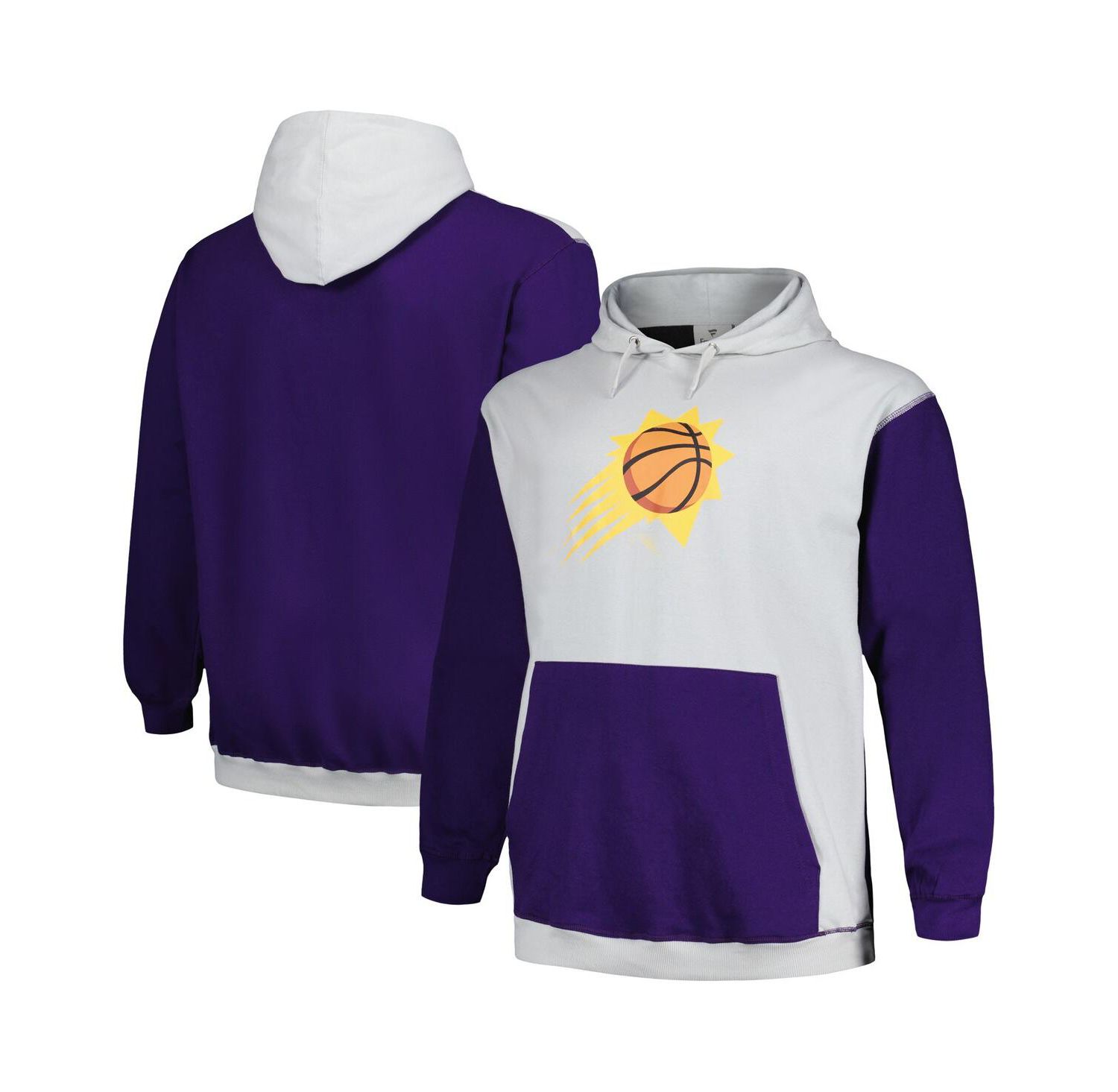 Men's Purple, Silver Phoenix Suns Big and Tall Primary Arctic Pullover Hoodie