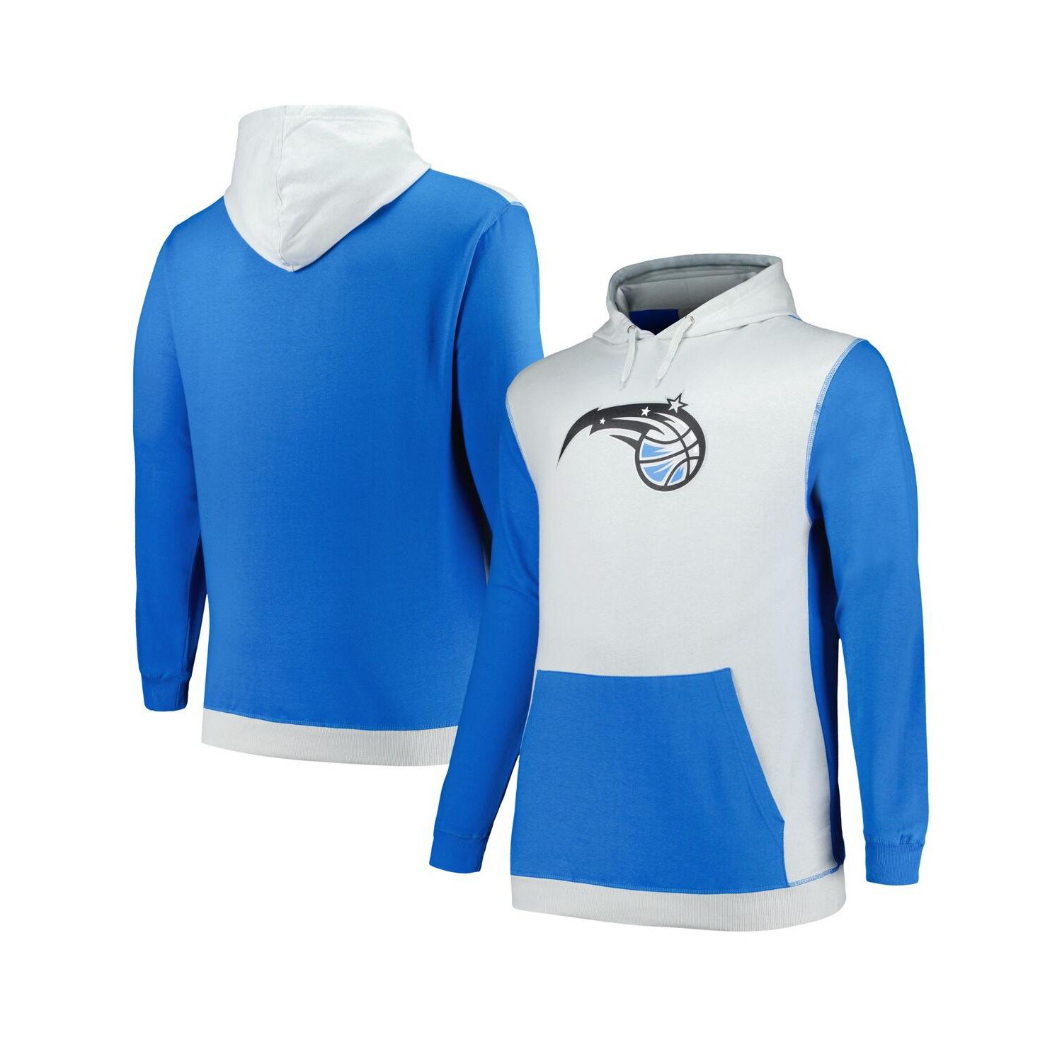 Men's Blue, Silver Orlando Magic Big and Tall Primary Arctic Pullover Hoodie