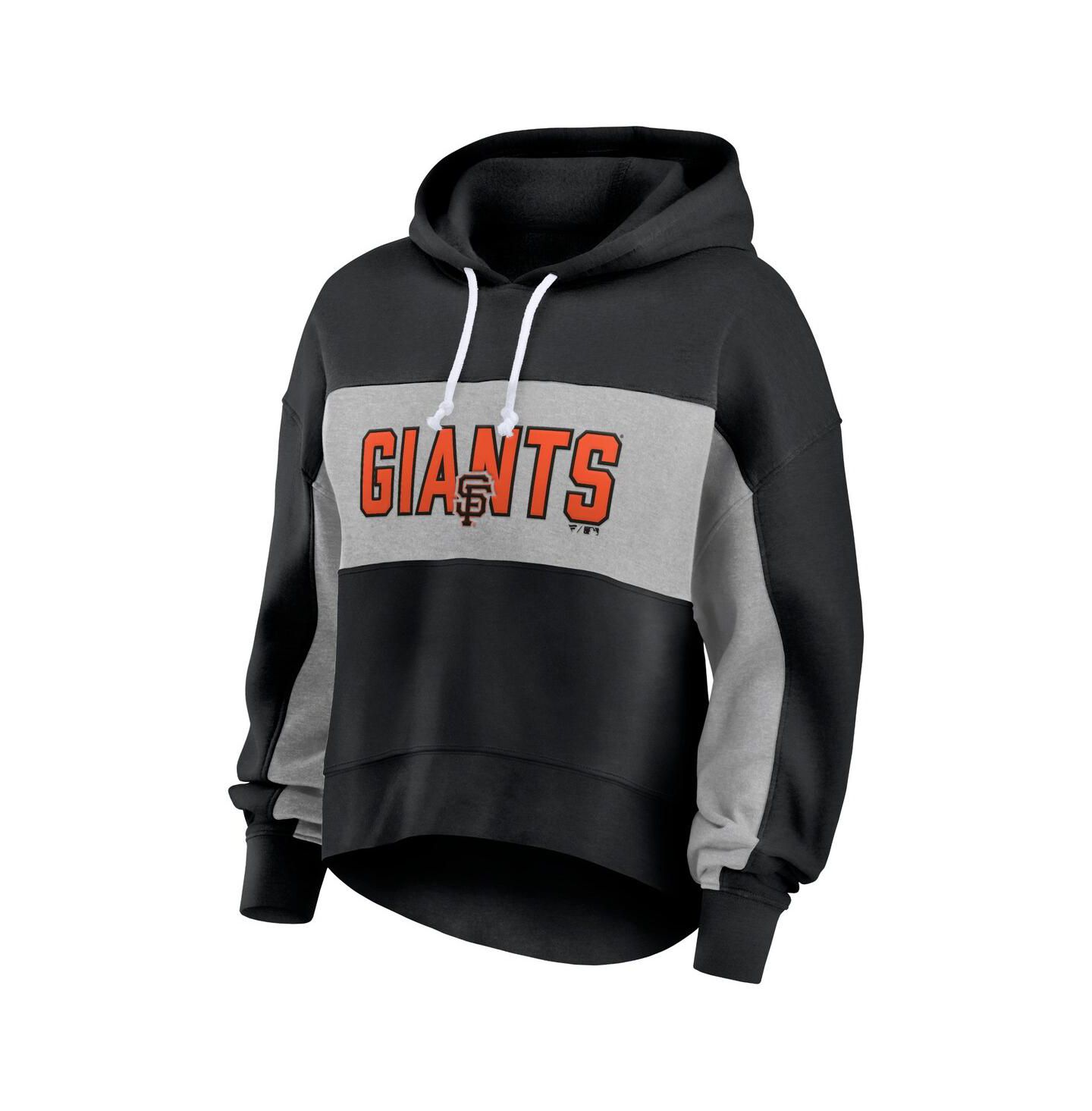 Женское худи Fanatics Black San Francisco Giants Filled Stat Sheet Pullover — фото 2
