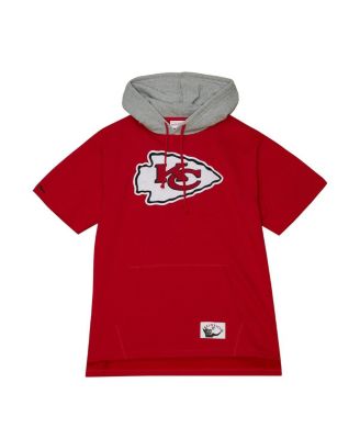 Men's Red Kansas City Chiefs Postgame Short Sleeve Hoodie