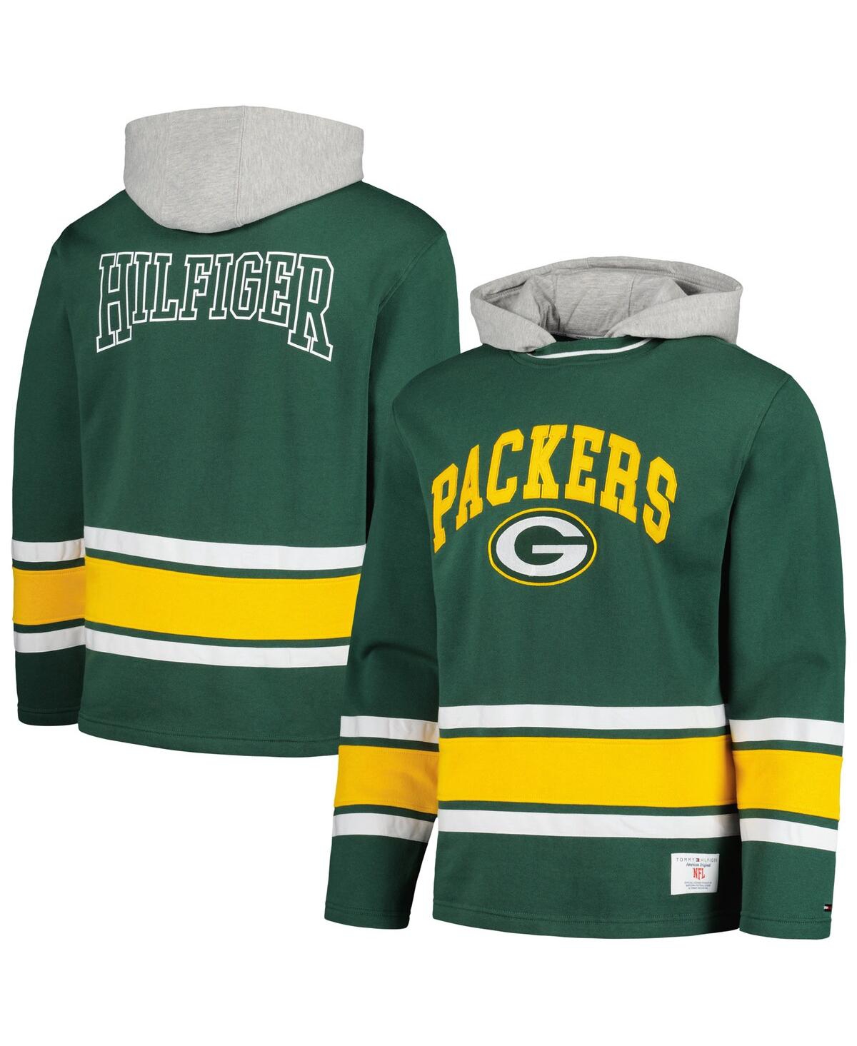 Shop Tommy Hilfiger Men's  Green Green Bay Packers Ivan Fashion Pullover Hoodie