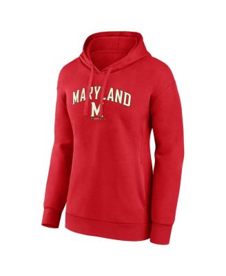 Women's Red Maryland Terrapins Evergreen Campus Pullover Hoodie