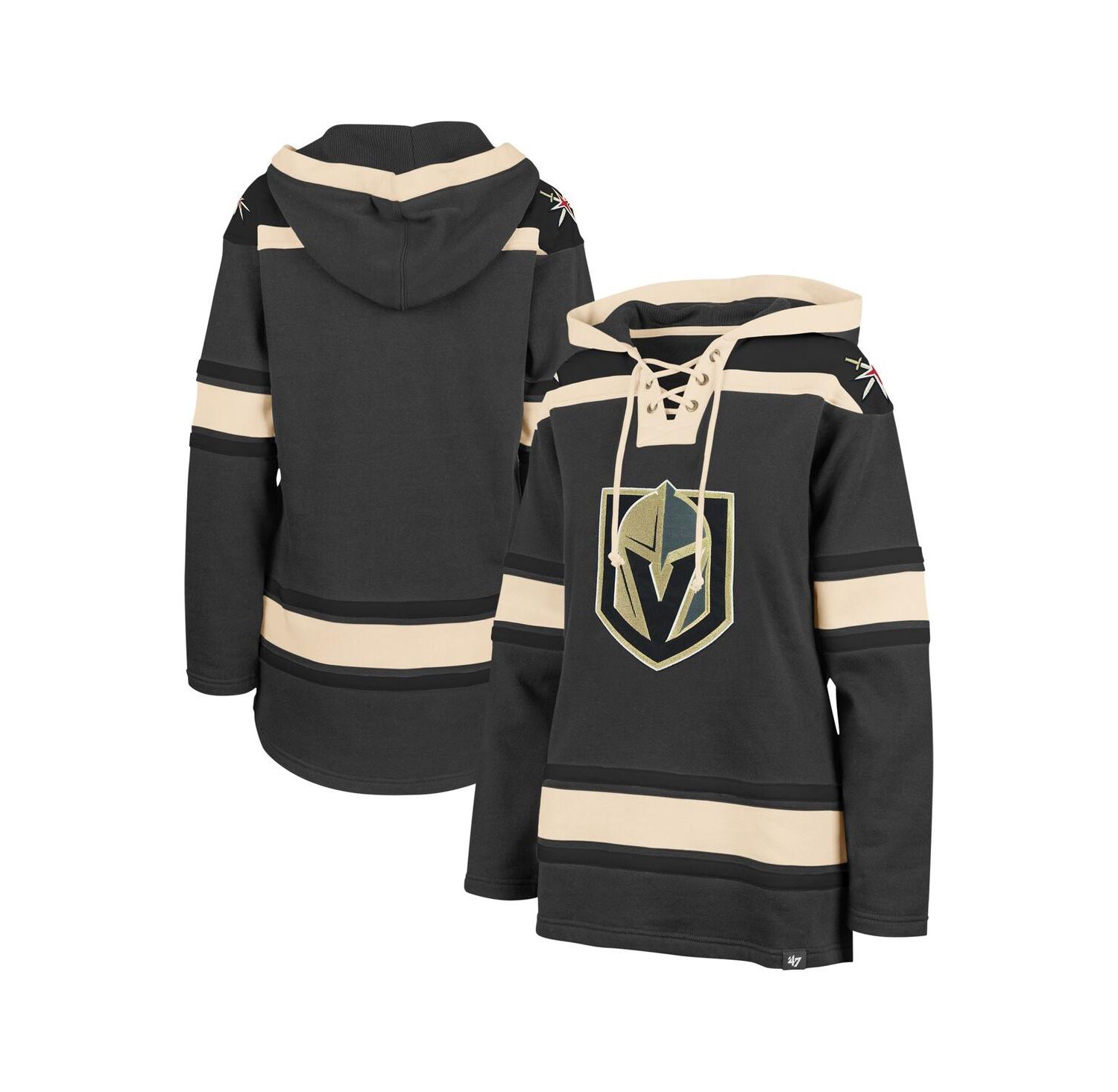 Women's Gray Vegas Golden Knights Superior Lacer Pullover Hoodie
