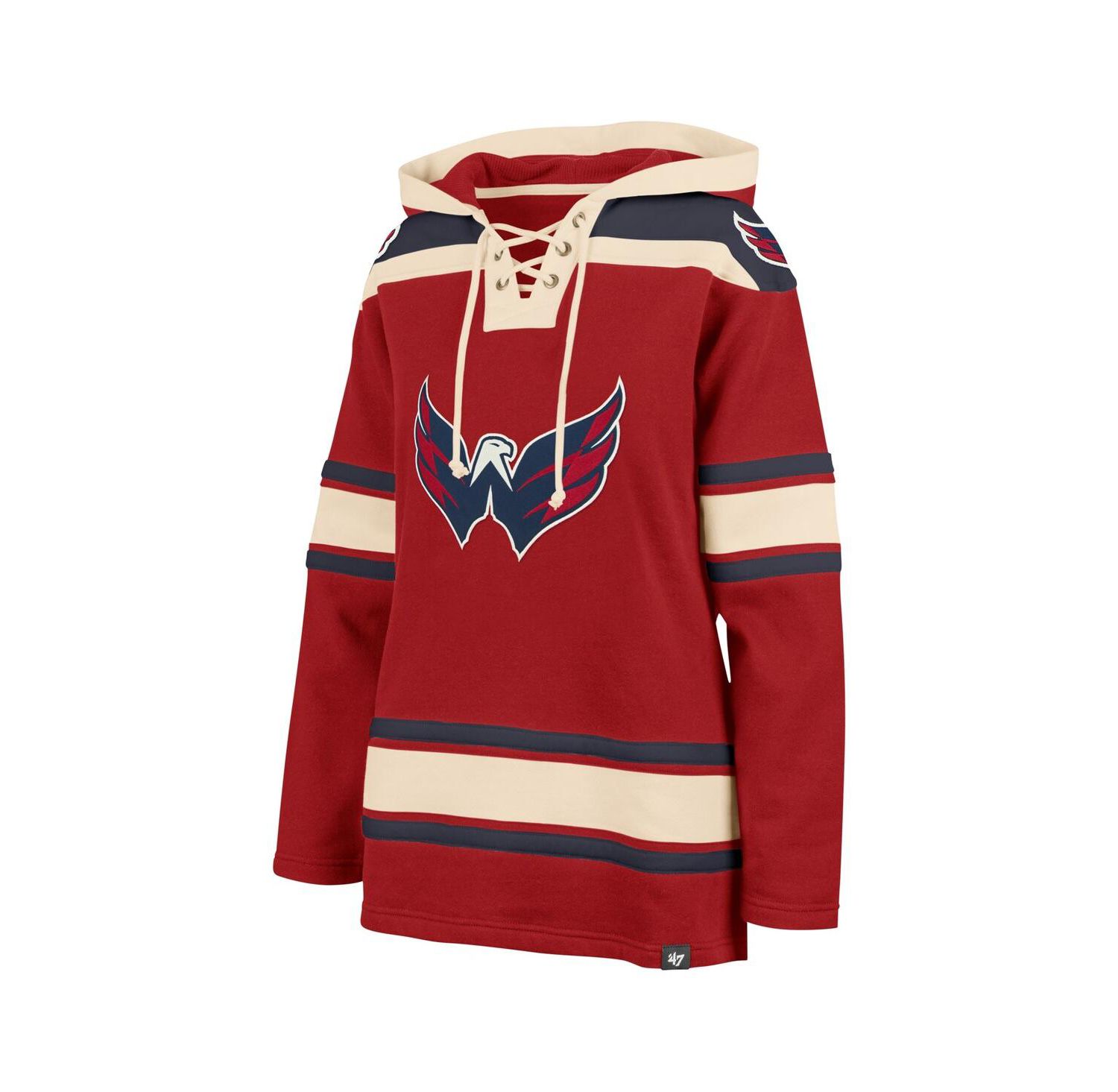 Women's Red Washington Capitals Superior Lacer Pullover Hoodie
