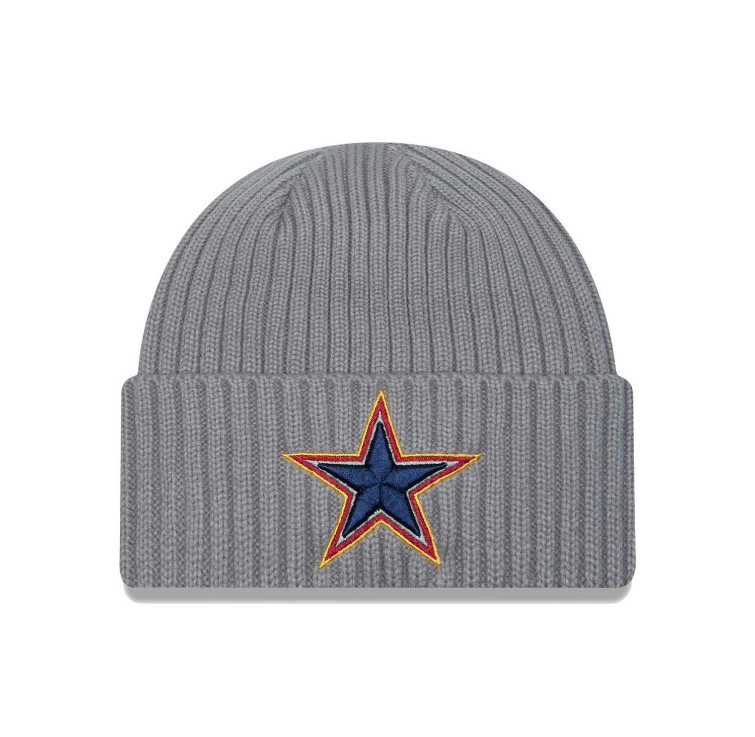New Era - Men's Gray Dallas Cowboys Color Pack Multi Cuffed Knit Hat Gray