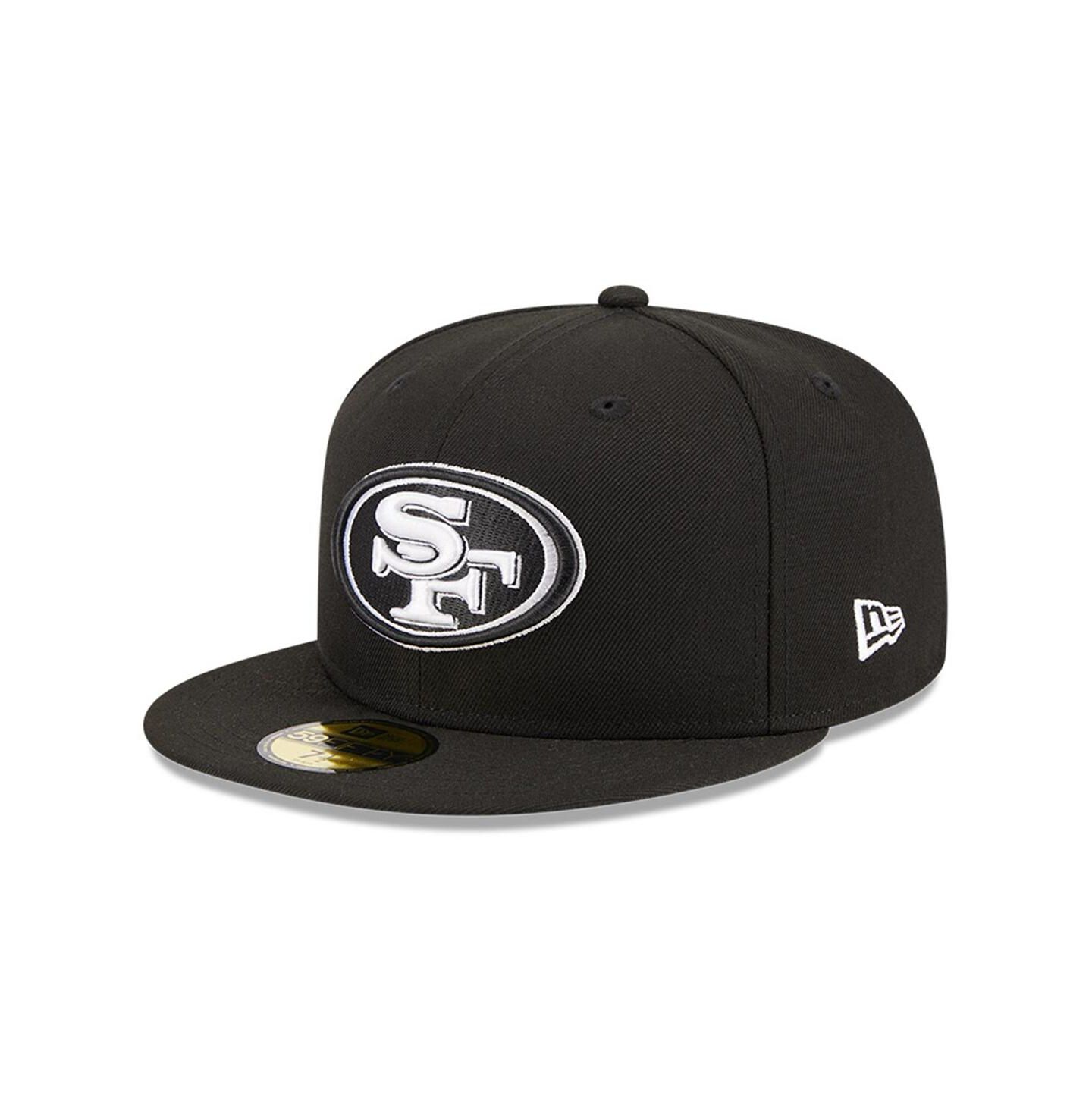 Мужская кепка New Era Black San Francisco 49ers Main Patch 59FIFTY Fitted Hat — фото 2