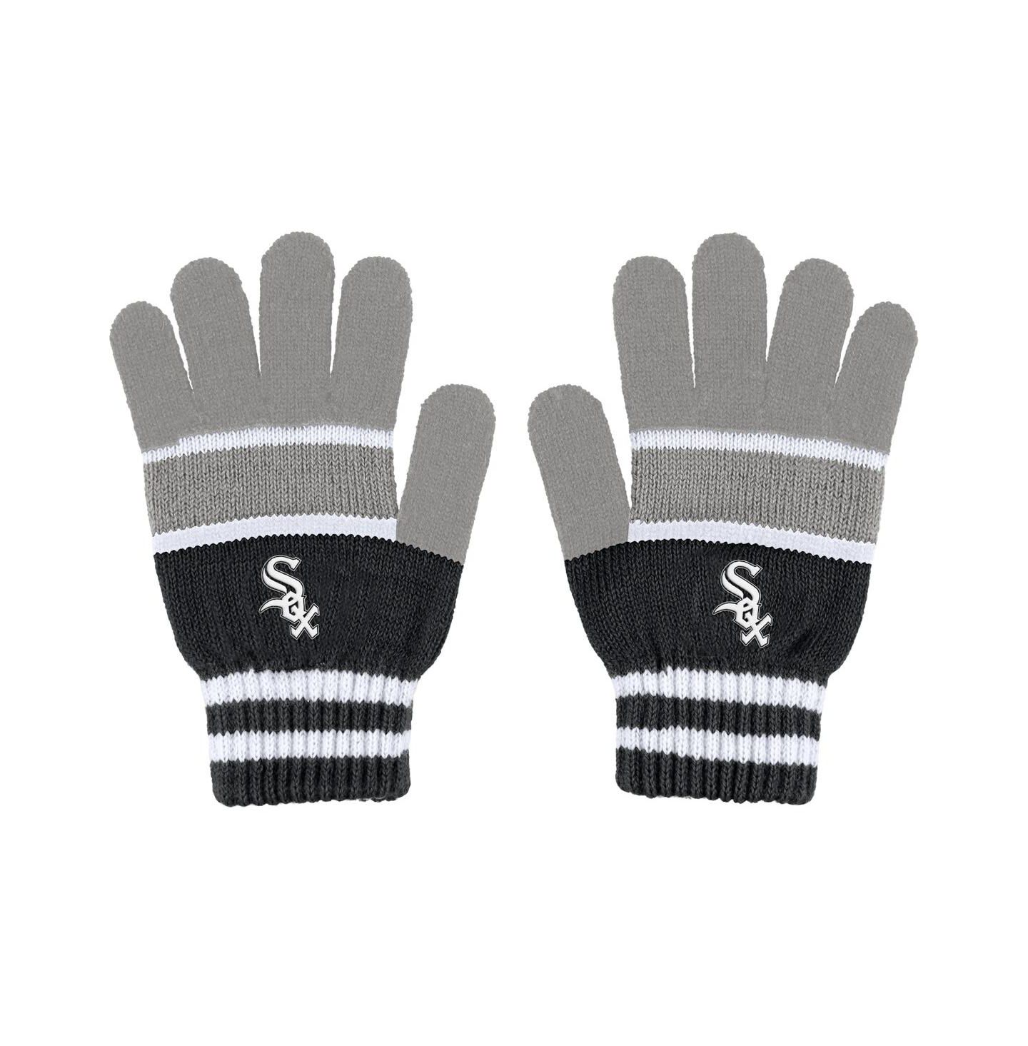 Женские аксессуары WEAR by Erin Andrews Chicago White Sox Stripe Glove and Scarf Set — фото 2