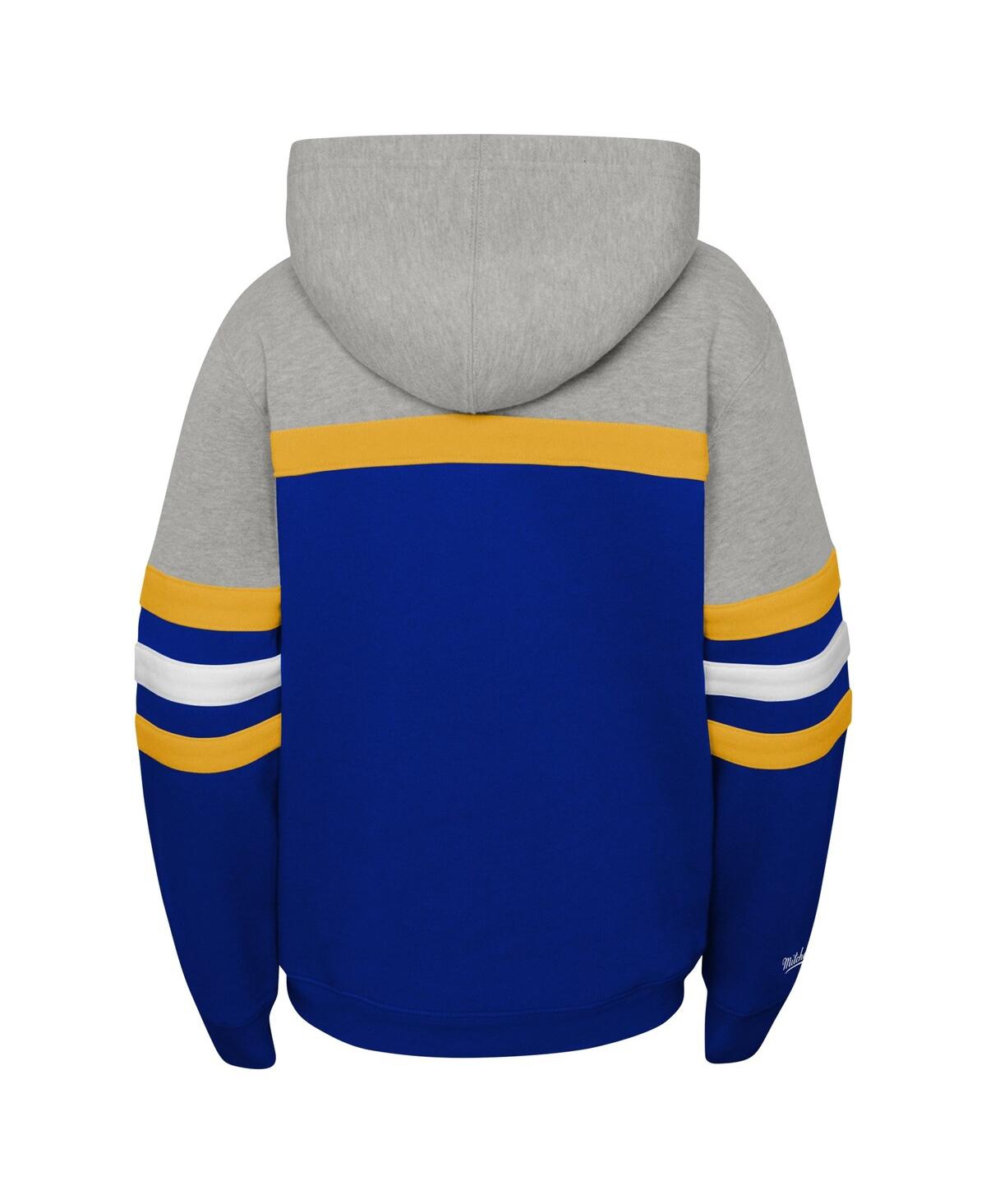 Shop Mitchell & Ness Big Boys  Gray St. Louis Blues Head Coach Pullover Hoodie
