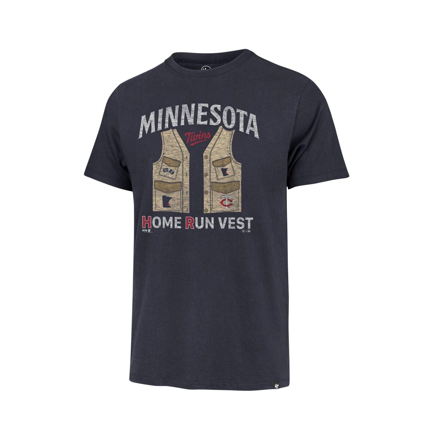 Мужская футболка '47 Brand Navy Distressed Minnesota Twins Regional Franklin — фото 3