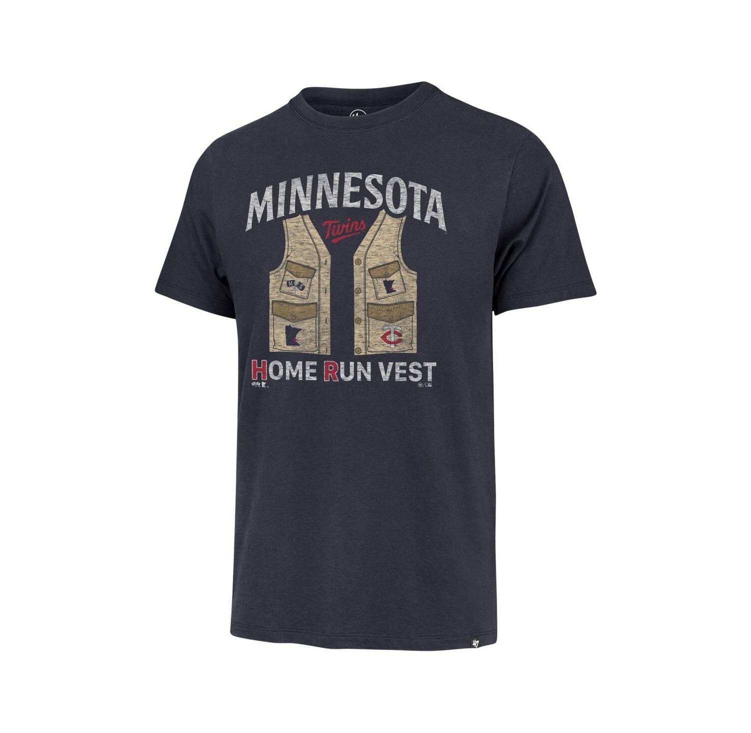 Men's Navy Distressed Minnesota Twins Regional Franklin T-shirt