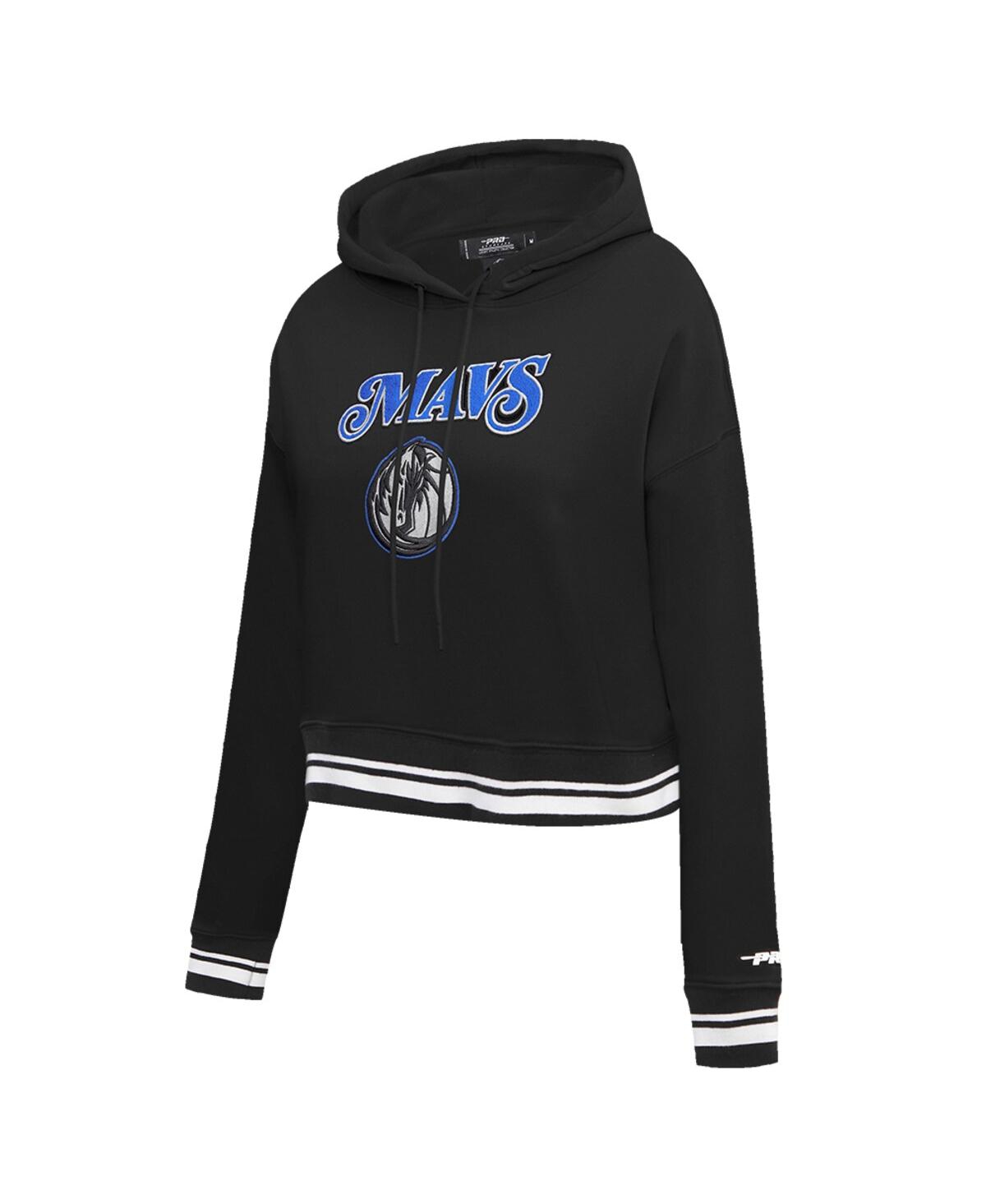 Shop Pro Standard Women's  Black Dallas Mavericks 2023/24 City Edition Cropped Pullover Hoodie