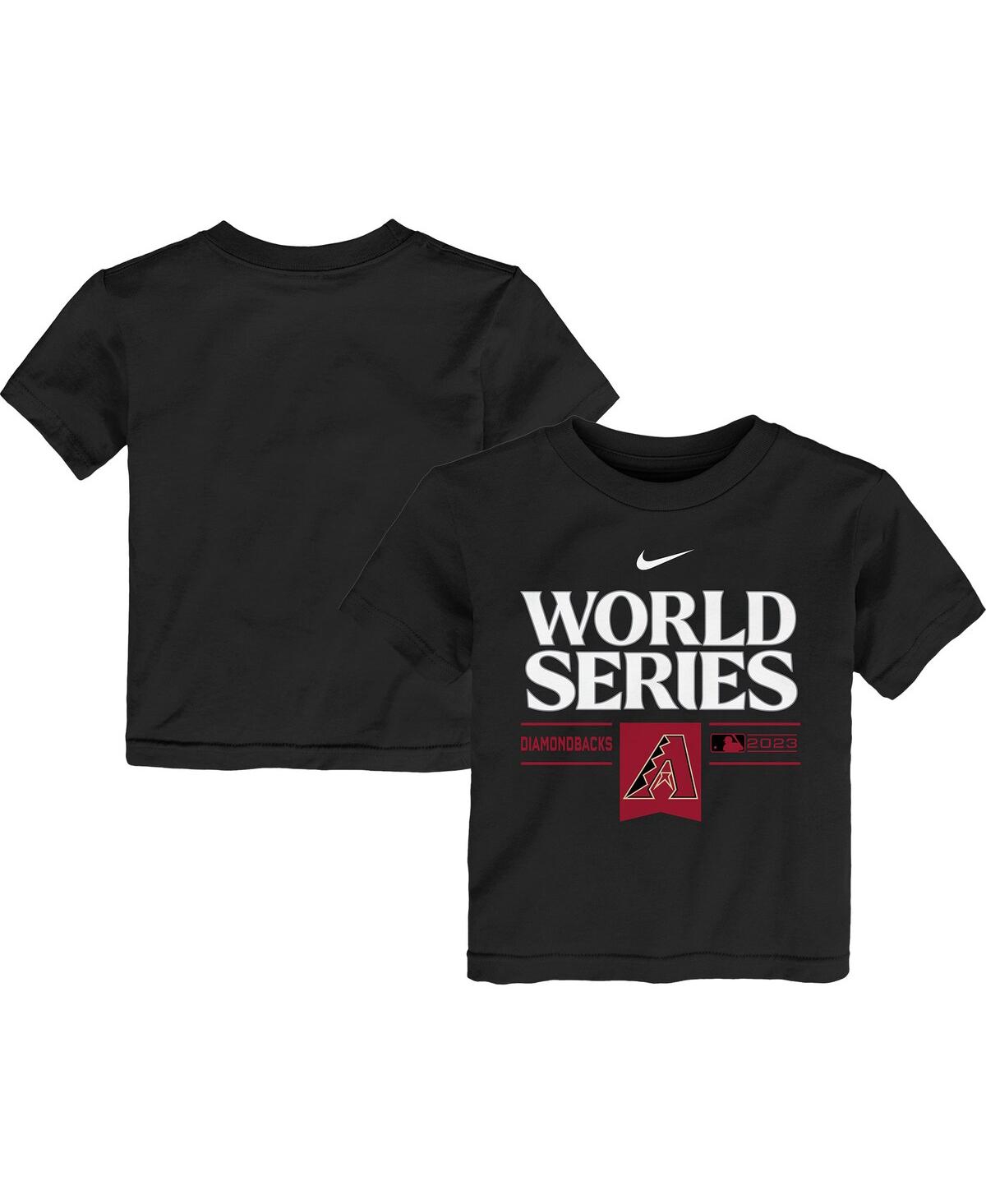 Nike Babies' Toddler Boys And Girls  Black Arizona Diamondbacks 2023 World Series T-shirt