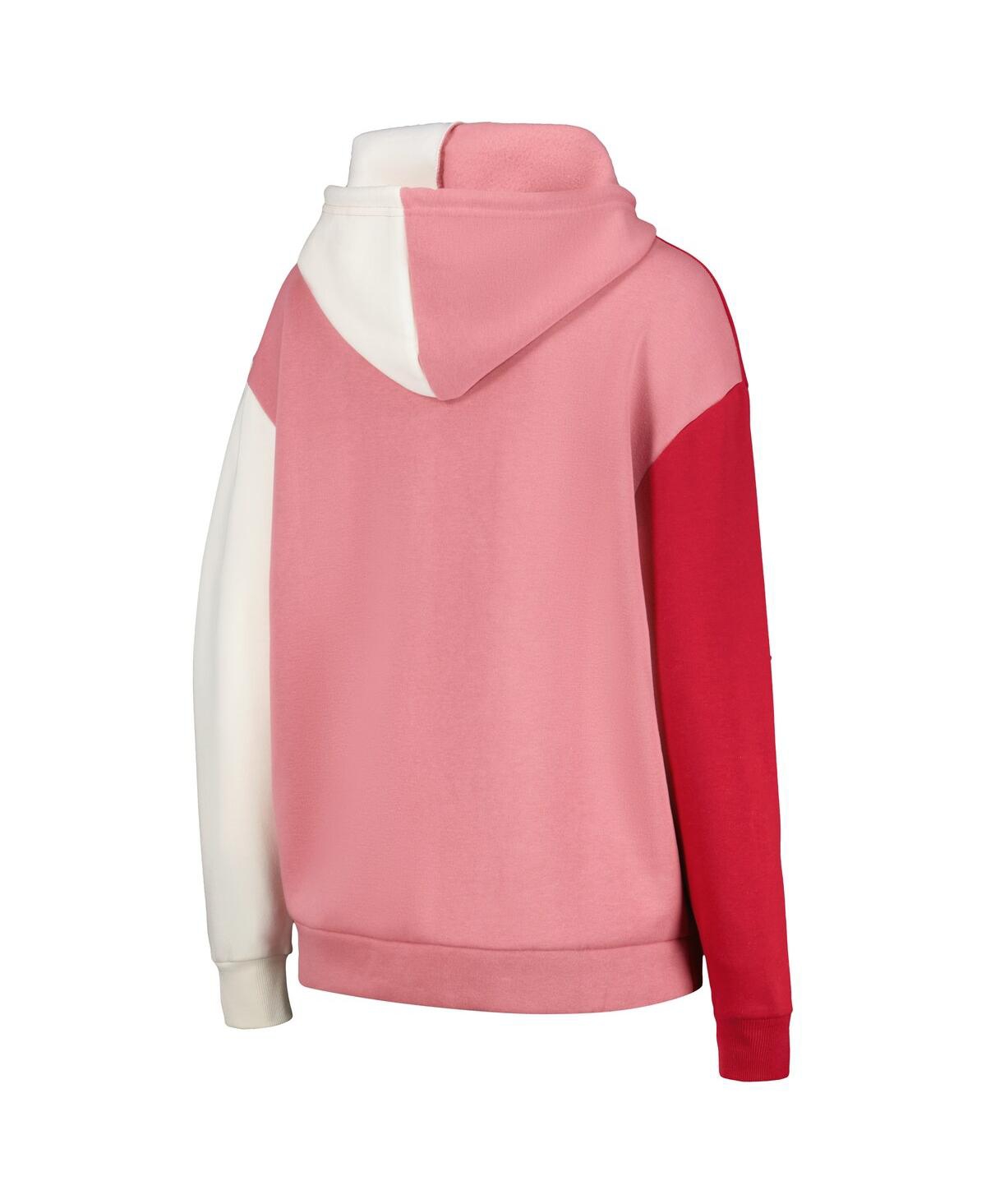 GAMEDAY COUTURE WOMEN'S GAMEDAY COUTURE CARDINAL IOWA STATE CYCLONES HALL OF FAME COLORBLOCK PULLOVER HOODIE 
