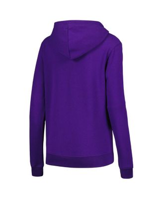 Women's Stadium Athletic Purple LSU Tigers Big Logo Pullover Hoodie