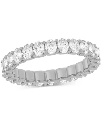Macy's - Diamond Oval-Cut Eternity Band (2 ct. t.w.) in 14k Gold