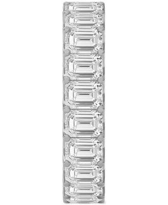 Diamond Emerald-Cut Eternity Band (5 ct. t.w.) in Platinum or 14k Gold