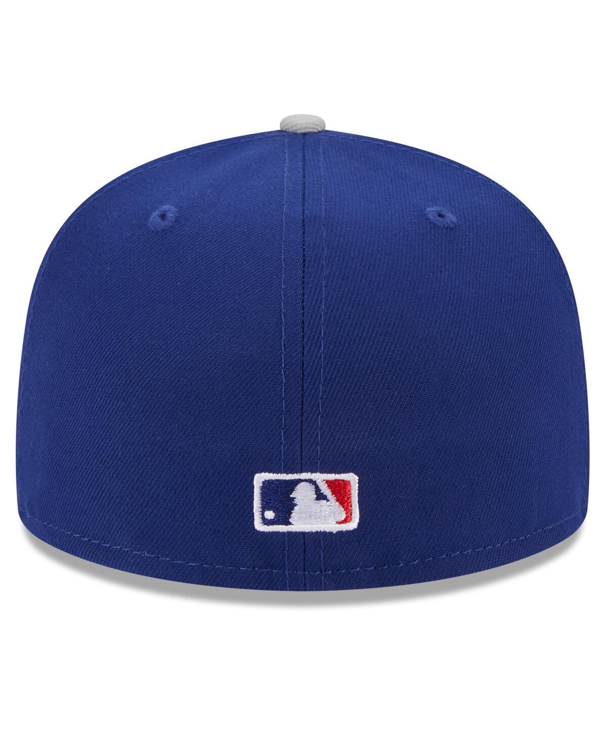 New Era Men's  Royal, White Los Angeles Dodgers On Deck 59fifty Fitted Hat In Royal,white