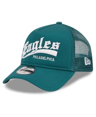 Men's Midnight Green Philadelphia Eagles Caliber Trucker 9FORTY Adjustable Hat