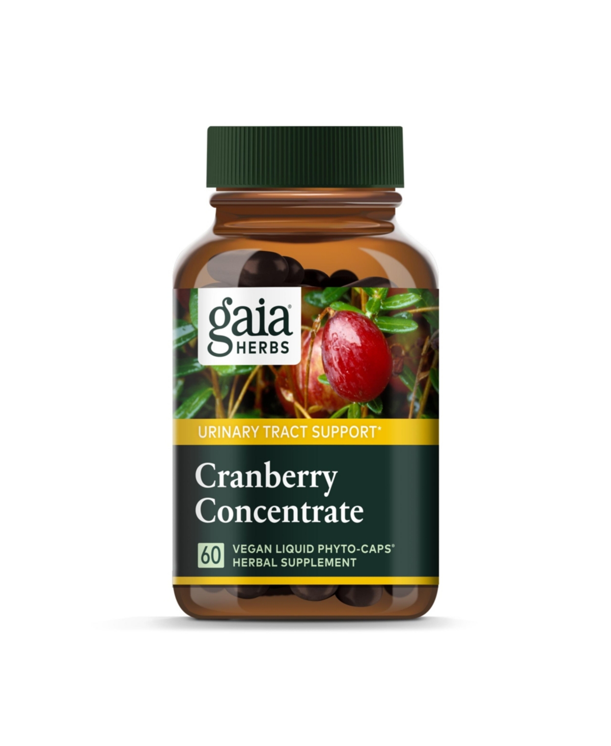 Cranberry Concentrate - Helps Maintain Urinary Tract Health - Made With Organic Cranberry Fruit Juice Extract in Convenient Capsules - 60 L