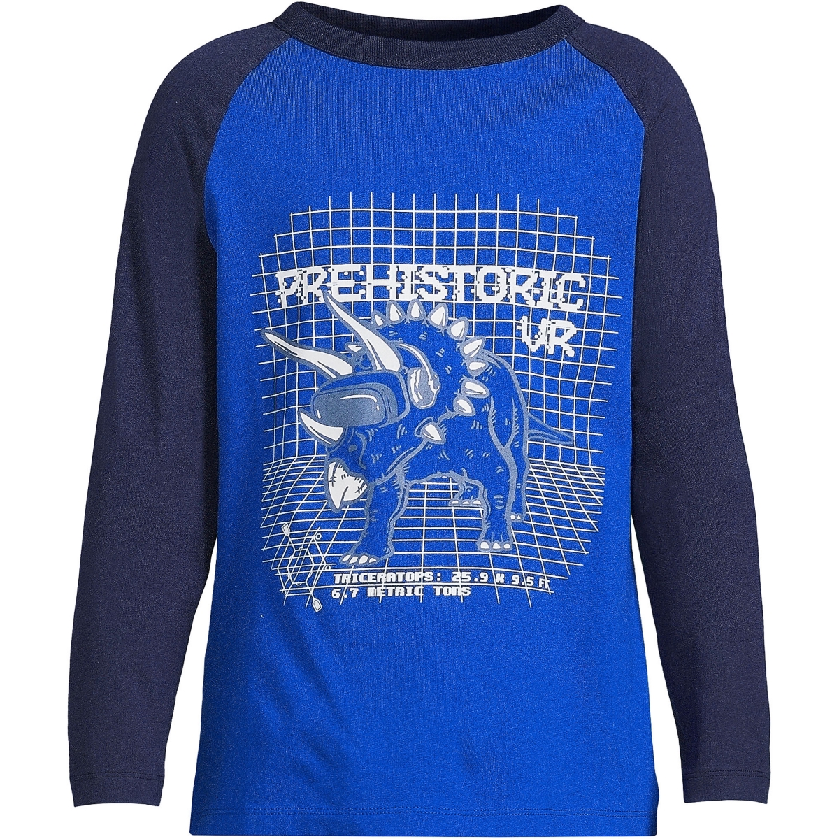 Lands' End Boys Child Raglan Graphic Tee