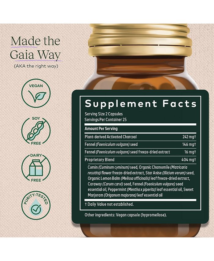 Gaia Herbs Gas & Bloating Provides Relief from Occasional Gas and