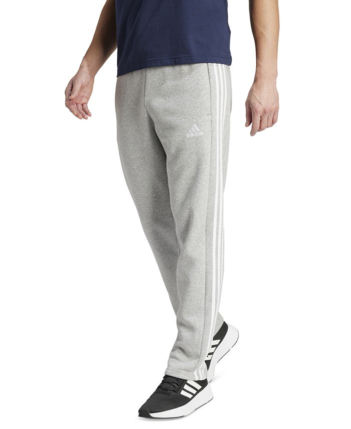 adidas Men's Essentials 3-Stripes Fleece Track Pants - Macy's
