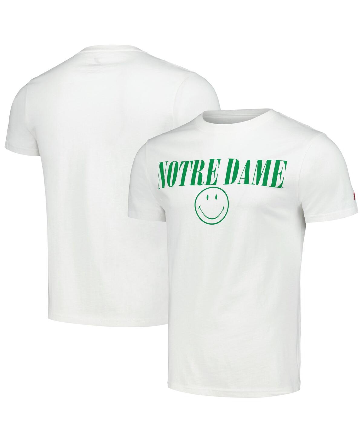 Men's League Collegiate Wear White Notre Dame Fighting Irish Smiley All American T-shirt - White