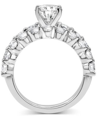 Certified Lab Grown Diamond Oval Bridal Set (3-3/8 ct. t.w.) in 14k Gold